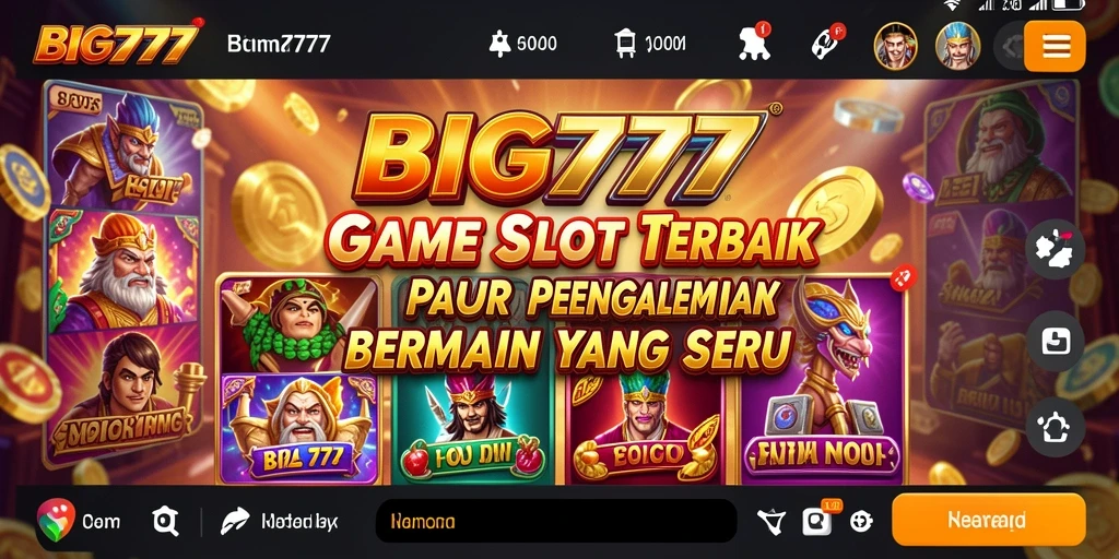 Gameplay menarik dari BIG777 dengan tema slot yang beragam.