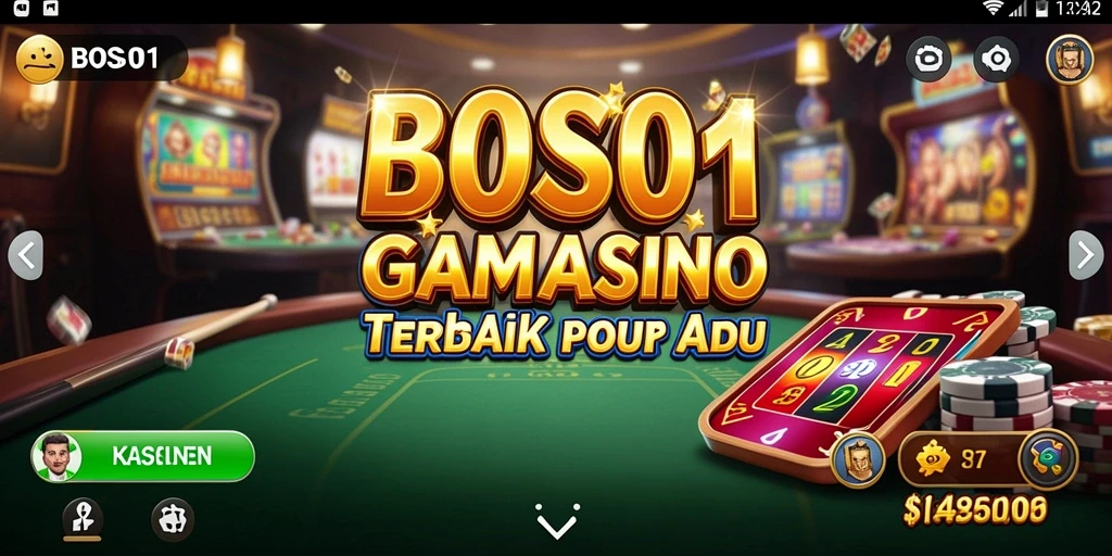 Tampilan menarik dari gameplay Kasino di aplikasi BOS01.