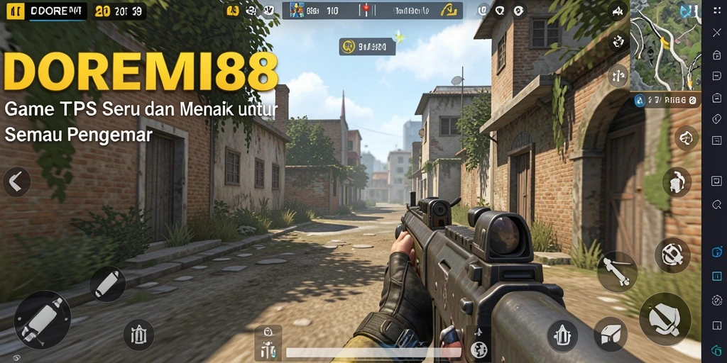 Screenshot DOREMI88 menunjukkan aksi seru dalam permainan TPS.