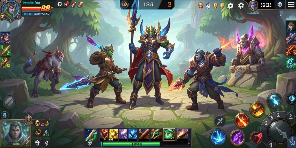 Tangkapan layar dari gameplay DOTA88 yang menampilkan petualangan seru di dunia MMORPG.