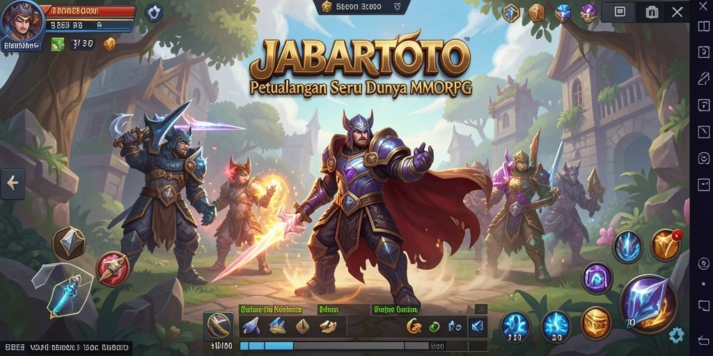Tampilan seru dari gameplay JABARTOTO yang menantang.