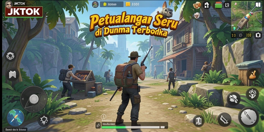 Tangkapan layar JKTOK menampilkan gameplay Open World yang mendebarkan.