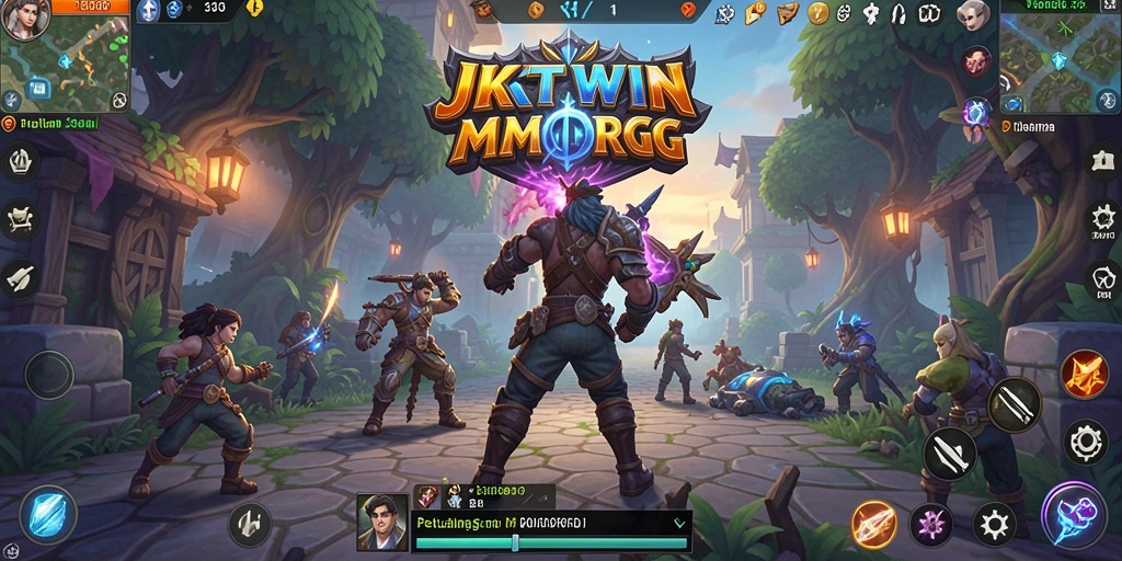 Tampilan dinamis gameplay JKTWIN dalam petualangan MMORPG