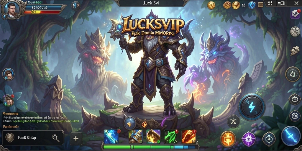 Tampilan aksi seru dalam dunia petualangan MMORPG LUCKSVIP.