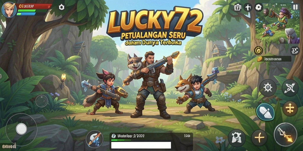 Tampilan gameplay menarik dari LUCKY72 dalam dunia terbuka.