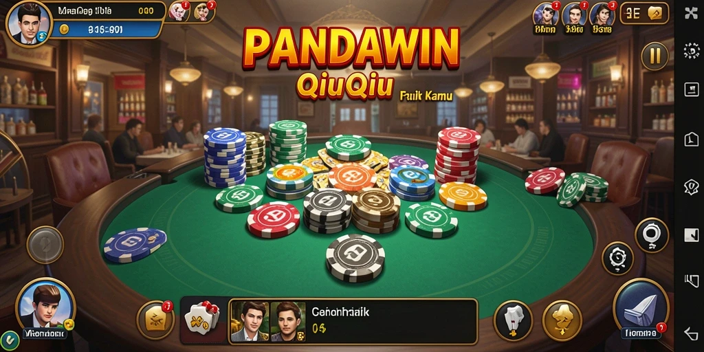 Tampilan gameplay QiuQiu yang memukau dan menarik.