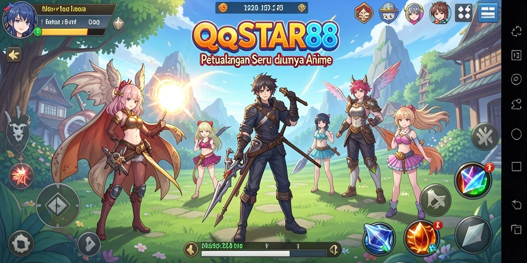 Gameplay seru dan karakter anime yang menarik.
