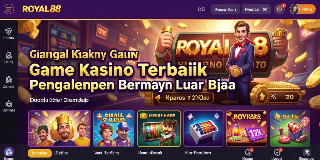 Tampilan gameplay menarik dari ROYAL88 yang memukau dan seru.