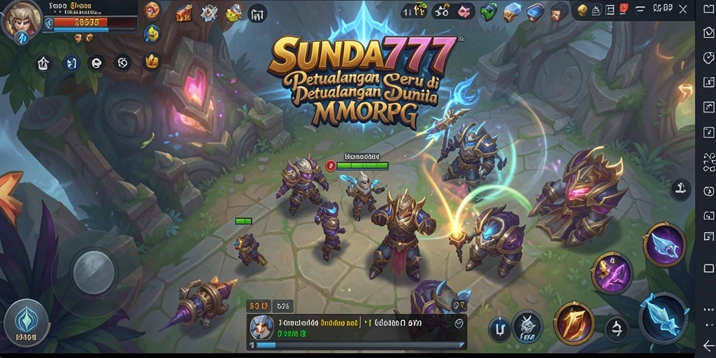 Tangkapan layar gameplay SUNDA777 menampilkan aksi seru di dunia MMORPG.