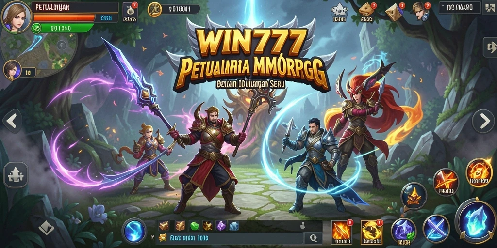 Tampilan gameplay WIN777 yang menampilkan pertarungan seru dan aksi multiplayer.